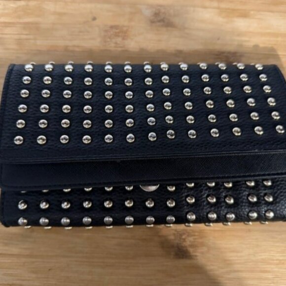 Studded Long Clutch Wallet - Coin Purse & Card Holder - Picture 4 of 16